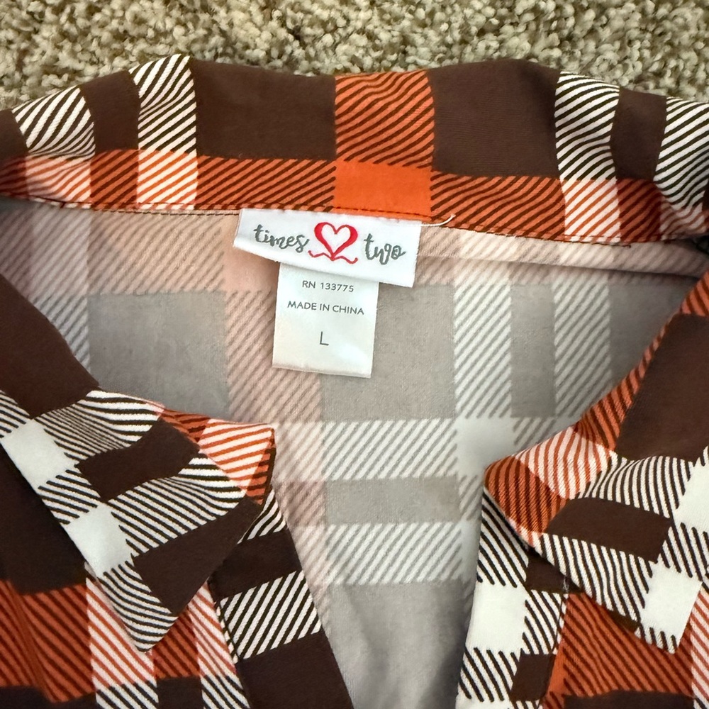 Times Two Fall Maternity Shirt Bundle- Size L - Picture 7 of 15